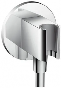Держатель ручного душа с подключением шланга Hansgrohe FixFit Porter S, хром 26487000