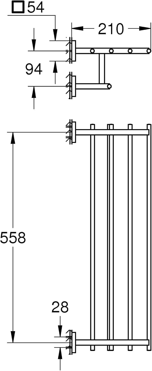 Полка с держателем GROHE Start Cube 41099DC0
