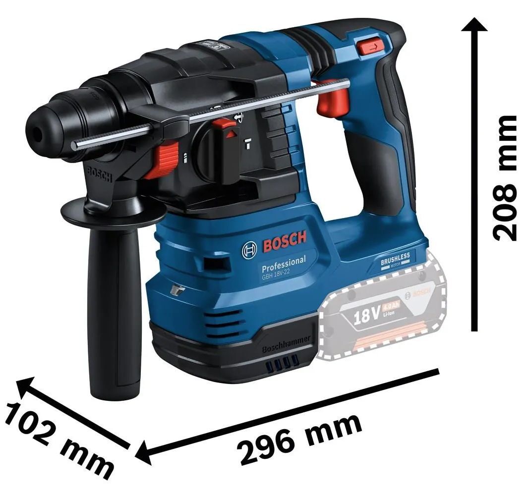 Аккумуляторный перфоратор Bosch GBH 185-LI Professional (0611924020)