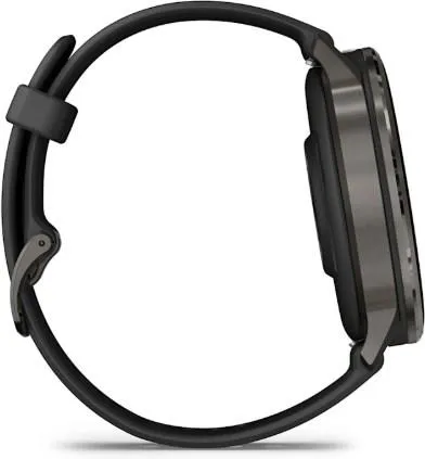 Смарт-часы Garmin Venu 4 45 mm Slate с черным ремешком
