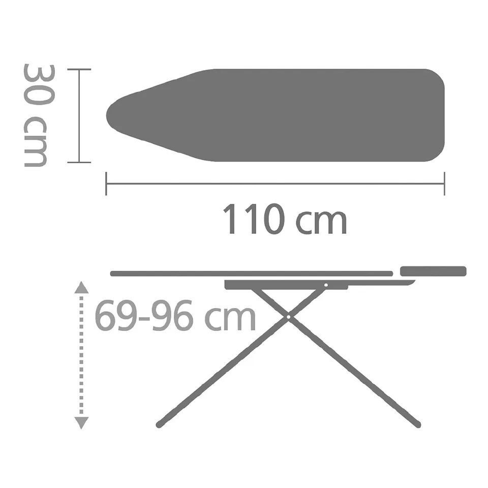 Гладильная доска Brabantia A 134944 110х30, черный деним