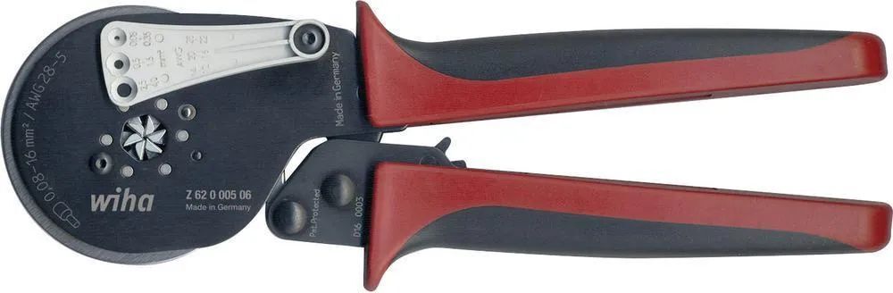 Обжимные плоскогубцы Wiha с диапазоном обжима от 0.08 до 16 mm Z62000506SB