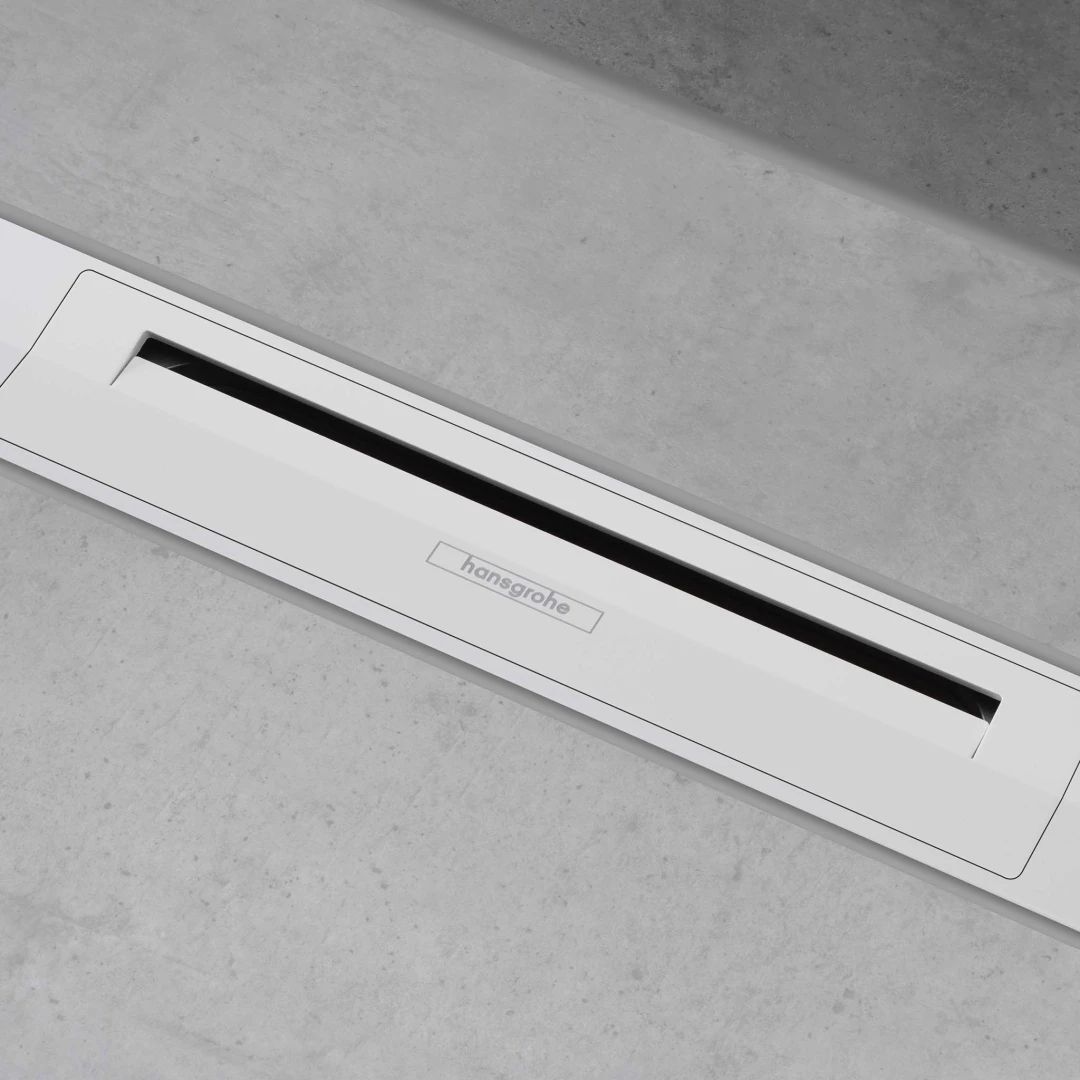 Внешний сливной элемент Hansgrohe Raindrain Flex 70 см настенный матовый белый 56050700