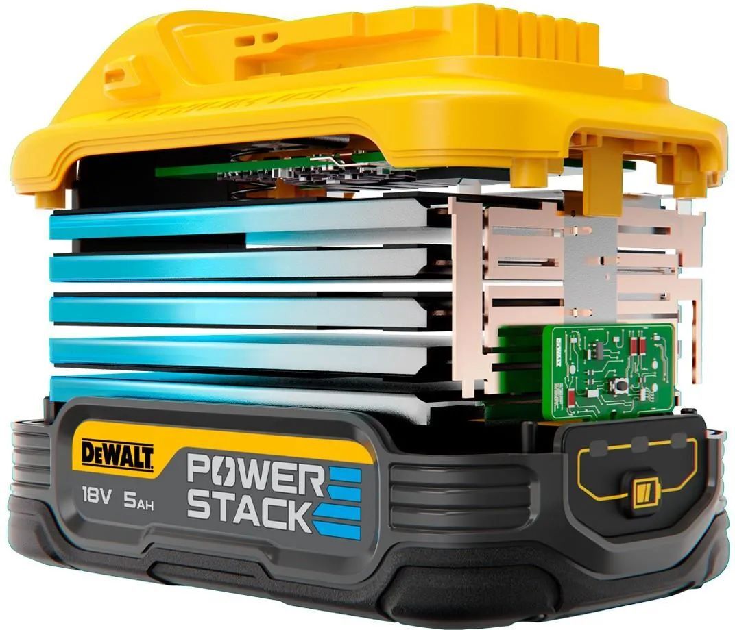 Аккумуляторная угловая шлифмашина DeWalt DCG405H2TQW, с 2 АКБ 5 Ач и ЗУ, в кейсе