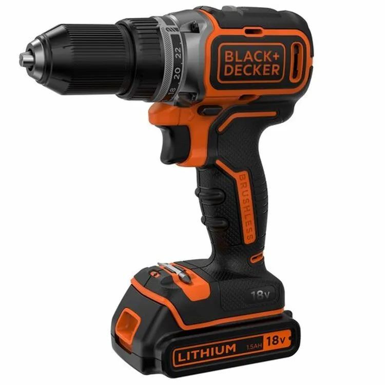 Дрель-шуруповёрт аккумуляторный Black&Decker BL186KB-QW 11.5 Ah/18 V с ЗУ