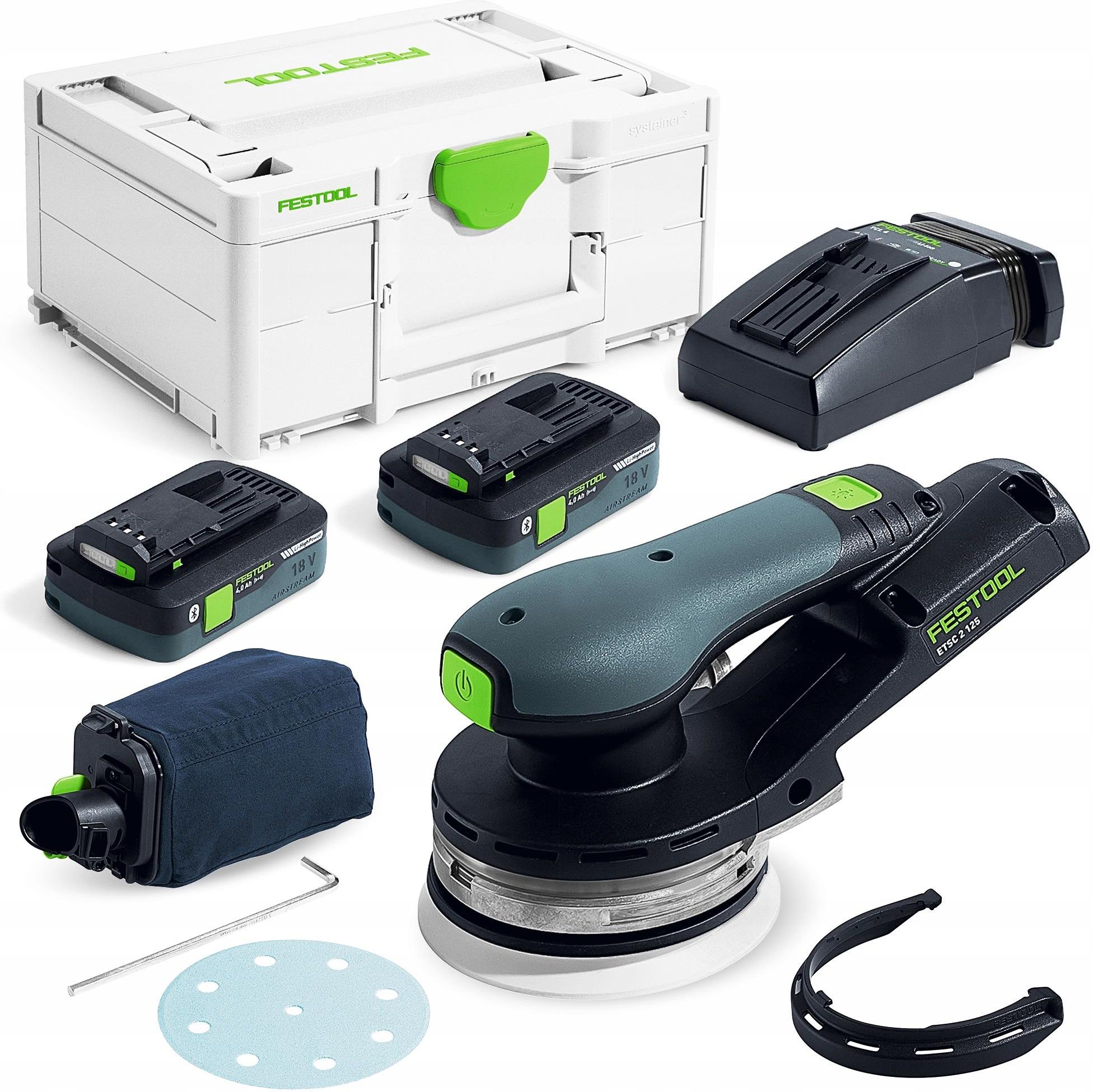 Шлифмашина эксцентриковая аккумуляторная Festool ETSC 2 125 4,0 I-Plus 577736