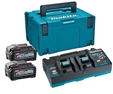 Комплект Makita DC40RB 40V с АКБ 2x4,0 Ah и ЗУ