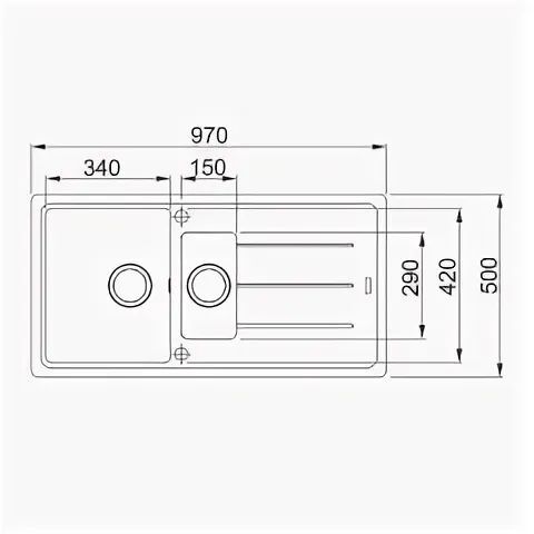 Кухонная раковина Franke Basis BFG 651-97 114.0676.273, капучино