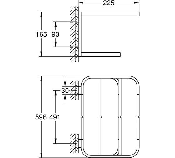 Вешалка для полотенец Grohe Brushed Warm Sunset Selection 41066Dl0
