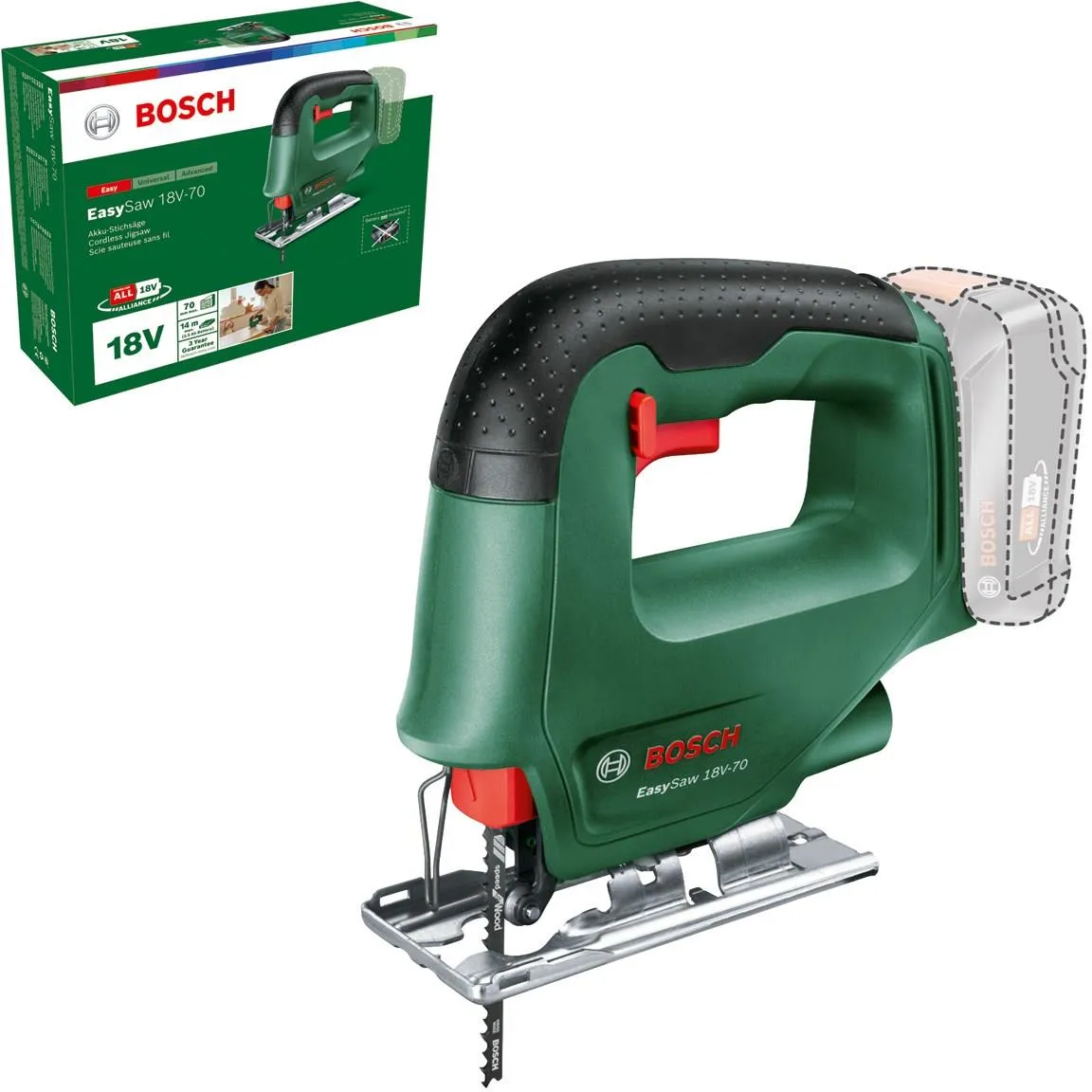 Лобзик Bosch EasySaw 18V-70 0603012000