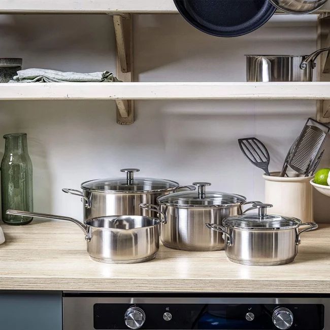 Набор стальных кастрюль KitchenAid 5 шт.