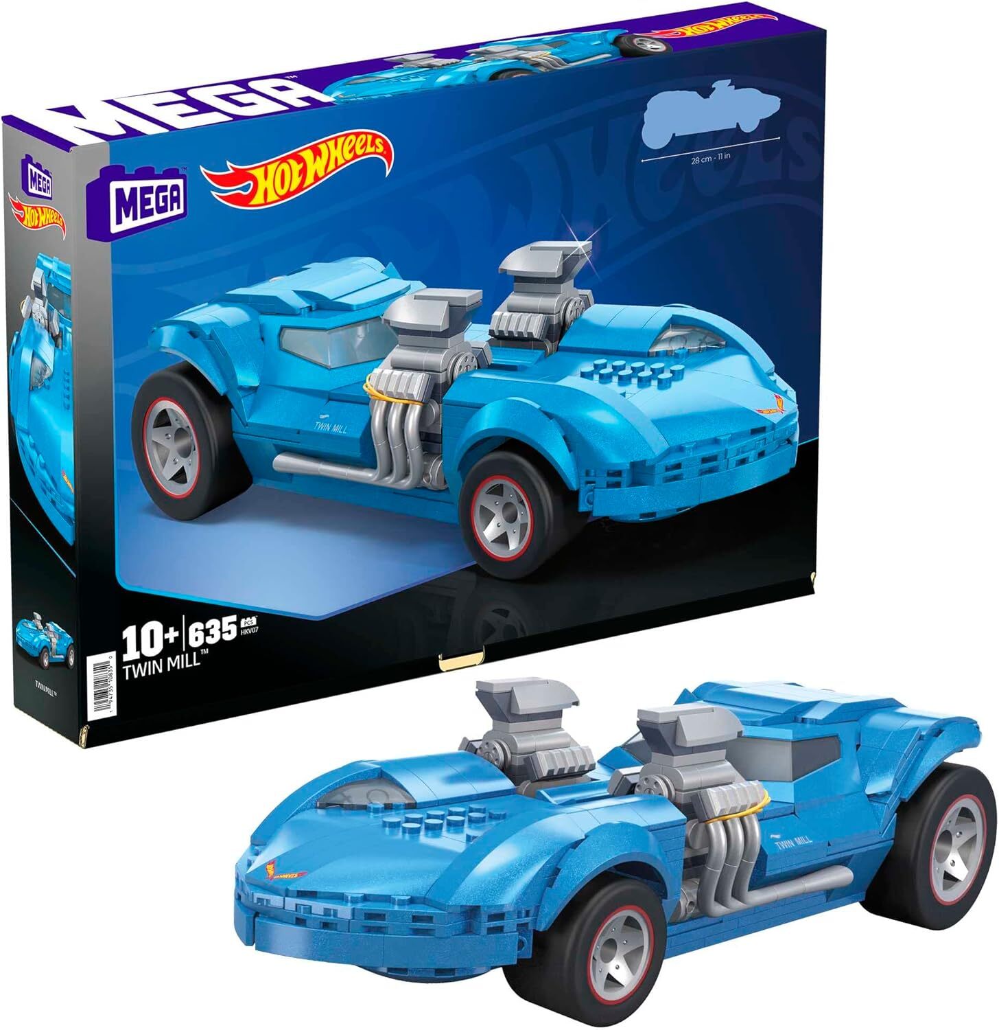 Конструктор MEGA Hot Wheels Twin Mill HKV07