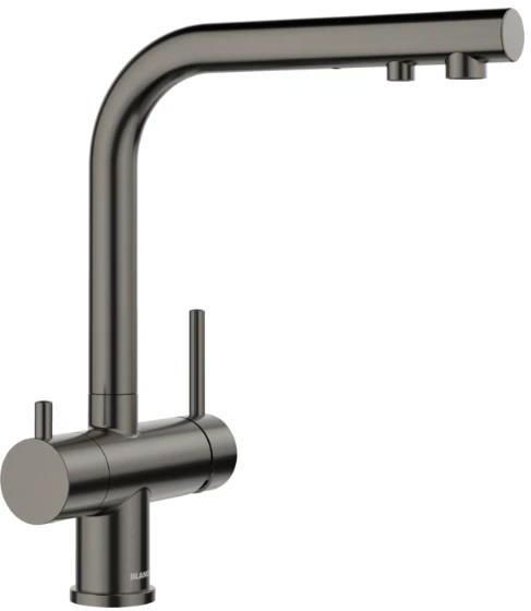 Кухонный смеситель Blanco Fontas II 527736, сатинированная темная сталь