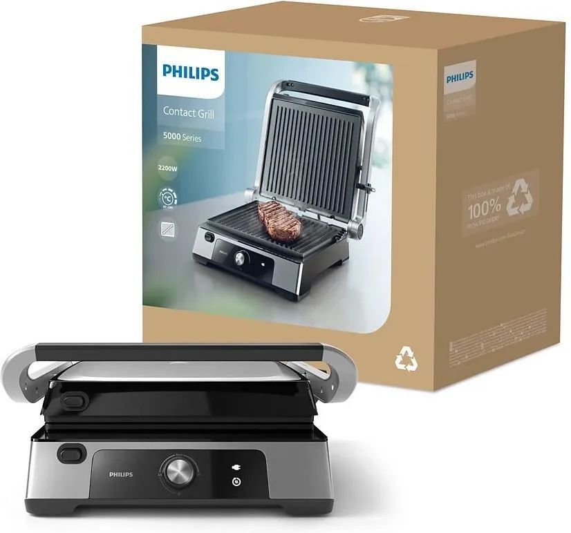 Гриль PHILIPS 5000 Series Contact HD6301/90