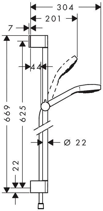 Душевой набор Hansgrohe Croma Select S 26573400