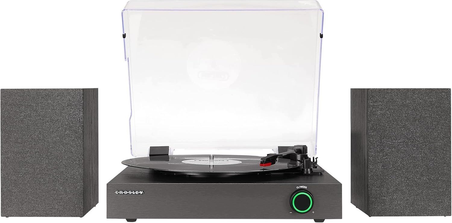 Виниловый проигрыватель Crosley Zane CR7503ABK4, черный