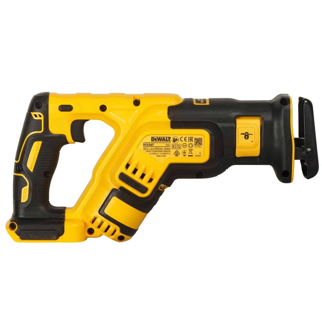 Аккумуляторная сабельная пила DeWalt (DCS367N-XJ), без АКБ и ЗУ