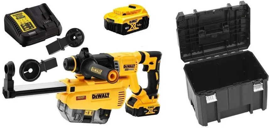 Перфоратор DeWalt DCH263P2T + система пылеудаления DWH205DH