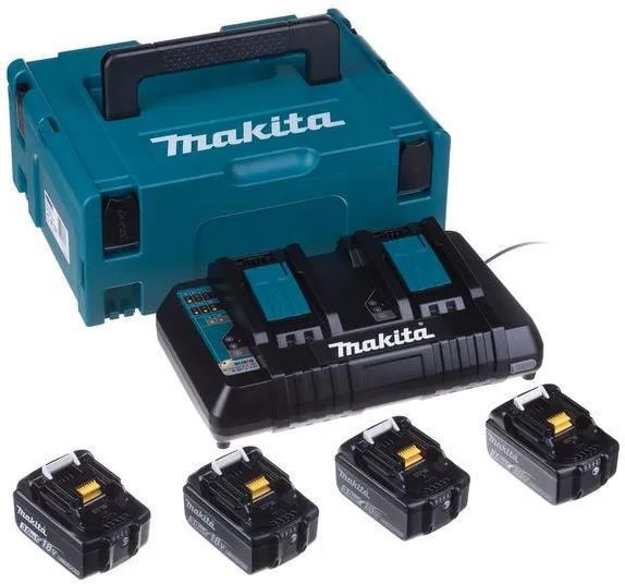 Комплект питания Makita 197970-3 18V с АКБ 4x3,0 Ah и ЗУ в кейсе Makpac