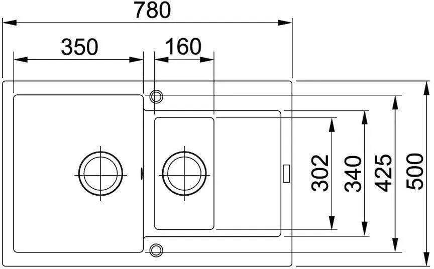Кухонная раковина Franke MRG 651-78 114.0330.970, каменный серый