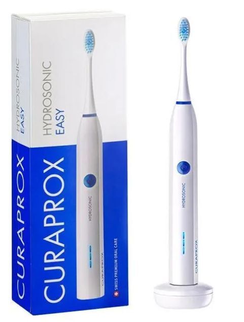 Звуковая зубная щетка Curaprox Hydrosonic Easy в наборе