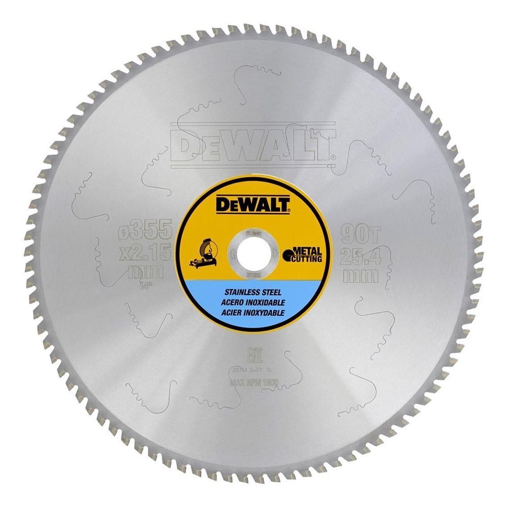 Диск пильный DeWalt твердосплавный 355х25.4х90 CONSTRUCTION DT1922