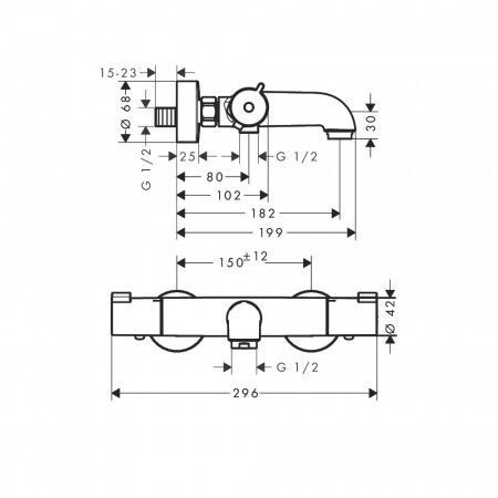 Смеситель для ванны Grohe Allure 13201000