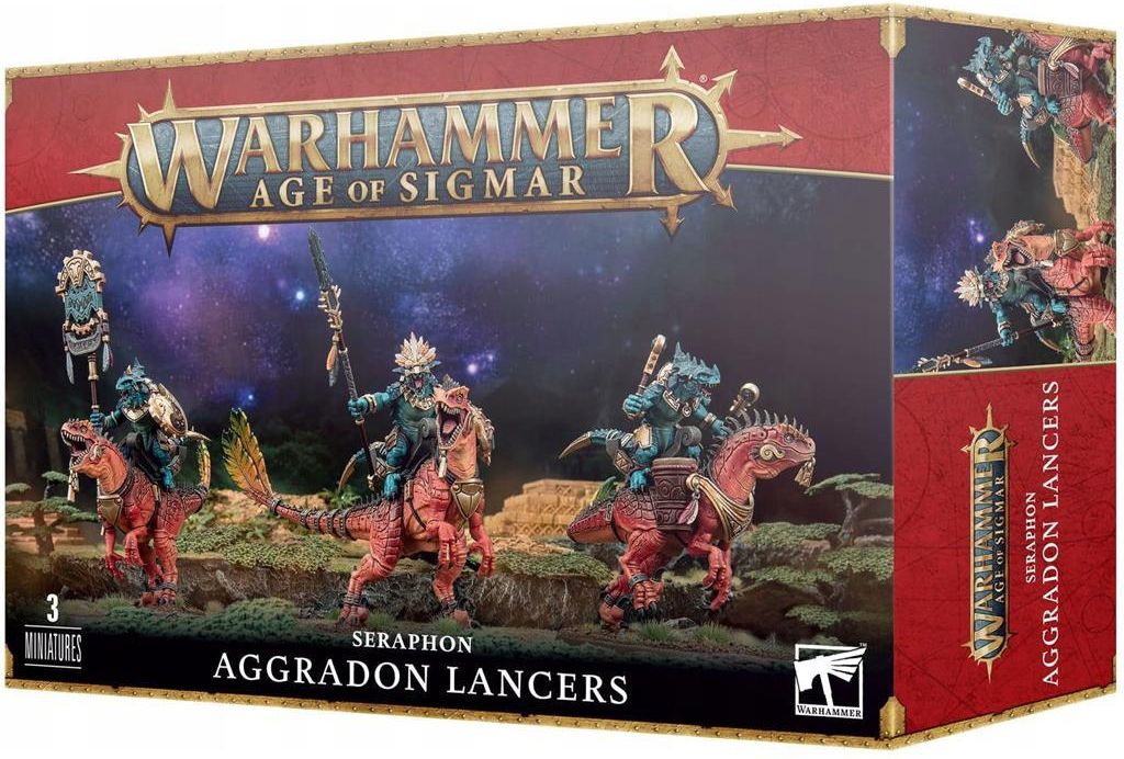 Набор миниатюр Games Workshop Warhammer Age of Sigmar Seraphon Aggradon Lancers