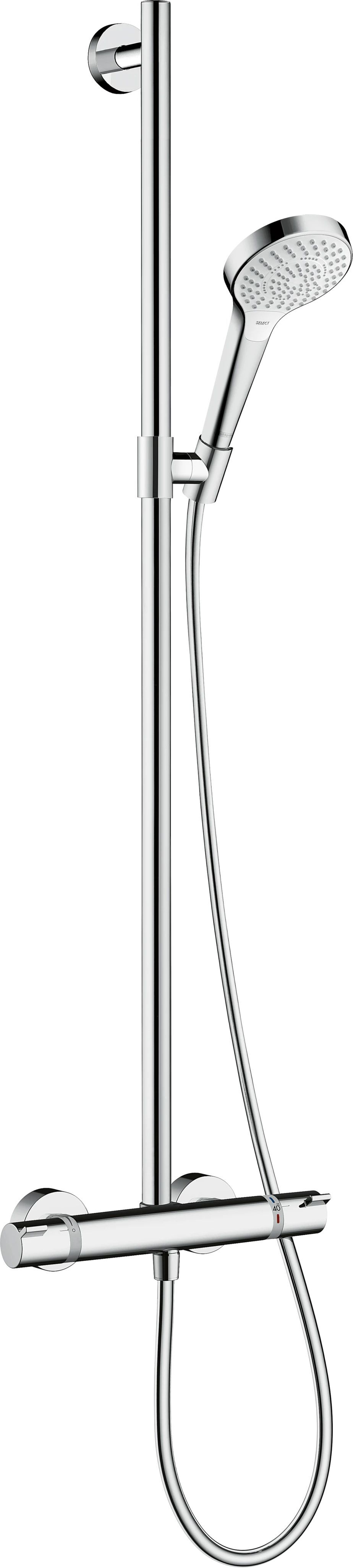 Душевой набор Hansgrohe Croma Select S с баром 1000 белый/хром 27247400