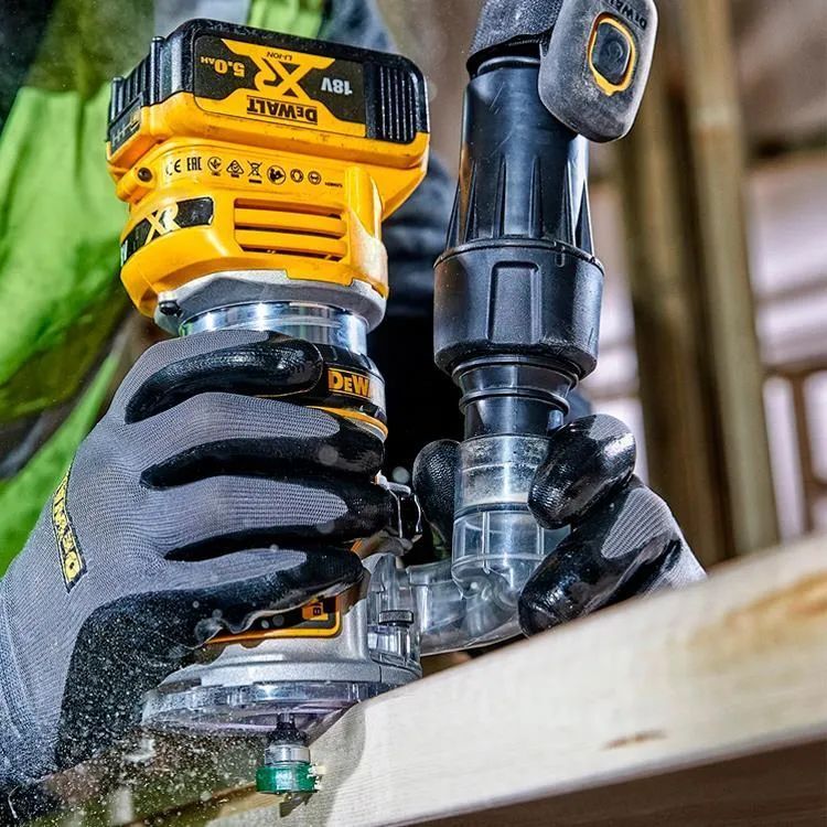 Аккумуляторный вертикальный фрезер DeWalt DCW604NT, без АКБ и ЗУ, в кейсе