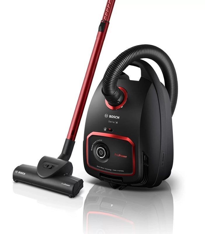 Пылесос Bosch BGL6POW1, черный/красный