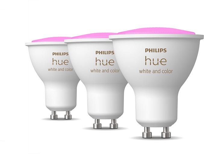 Умные лампы Philips Hue White and Color GU10 4,3Вт 3шт 400лм
