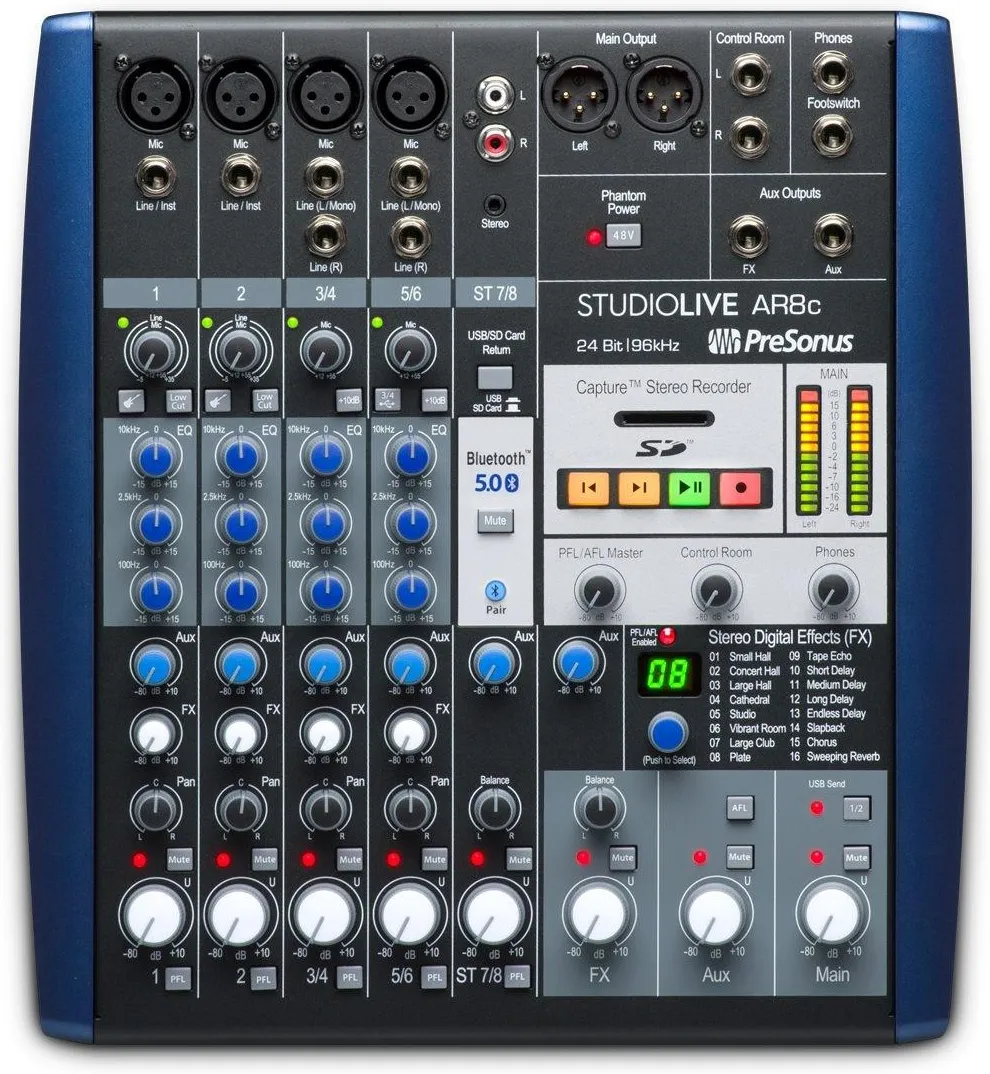Гибридный микшер PreSonus StudioLive AR8c, USB