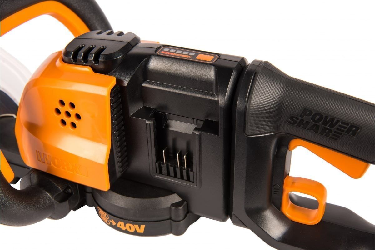 Кусторез аккумуляторный Worx WG284E.9 без АКБ и ЗУ, 2 А·ч, 40 В
