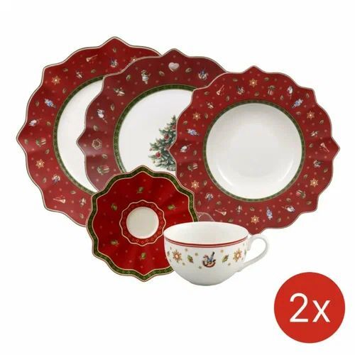 Новогодний набор посуды Villeroy & Boch Toy’s Delight, 10 предметов