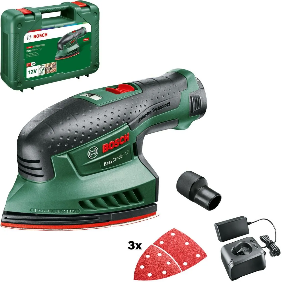 Вибрационная шлифовальная машина аккумуляторная Bosch EasySander 12 0603976909