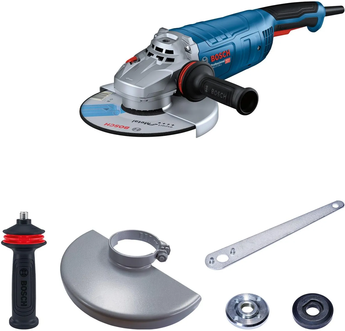 Угловая шлифовальная машина сетевая Bosch GWS 27-230 J Professional 06018C5320