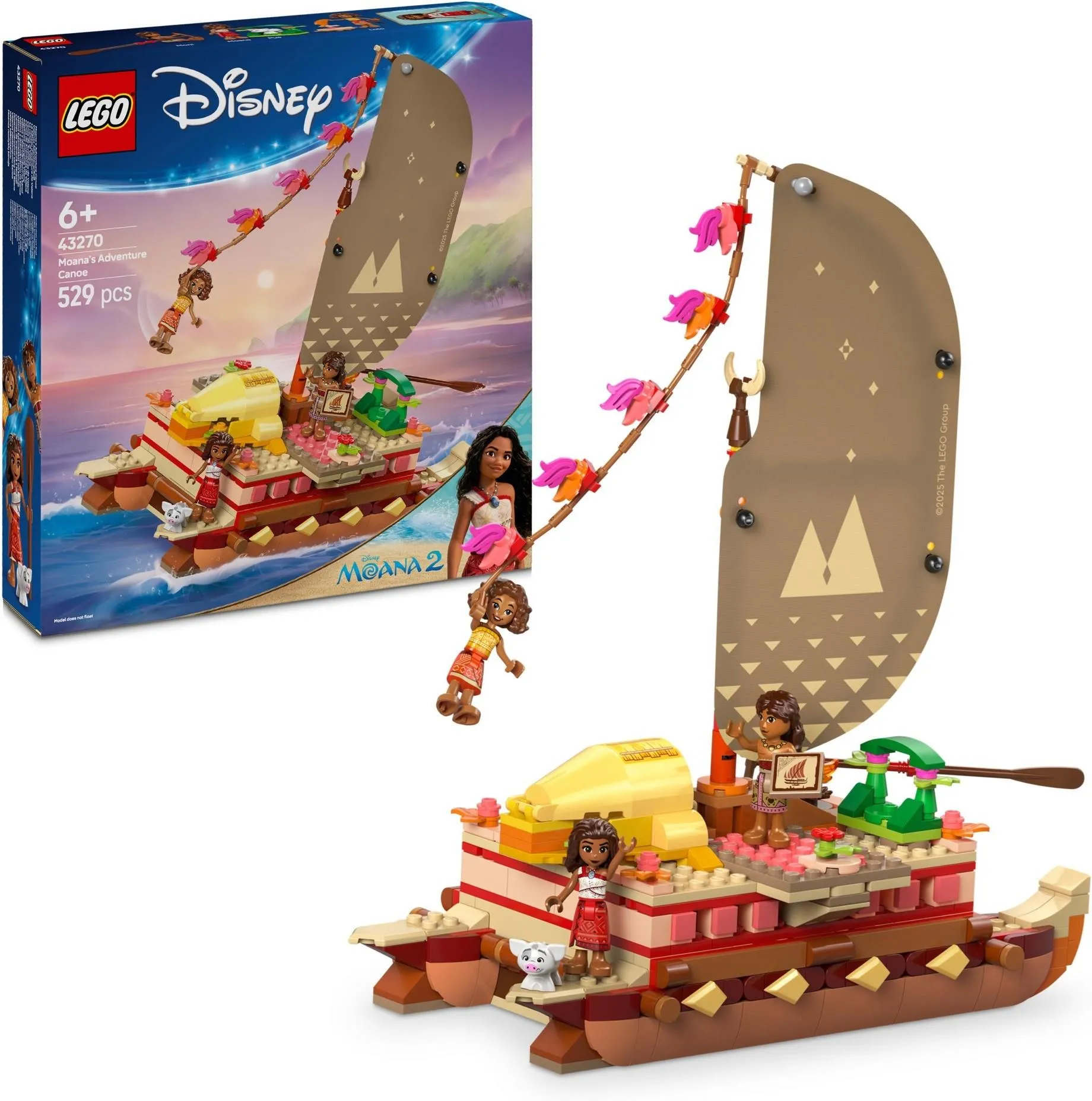 Конструктор LEGO Disney Princess 43270 Приключение Ваианы на байдарках