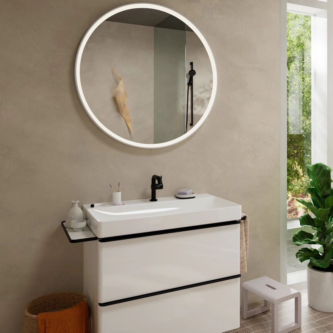 Смеситель для умывальника Hansgrohe Tecturis S Черный Матовый 73322670