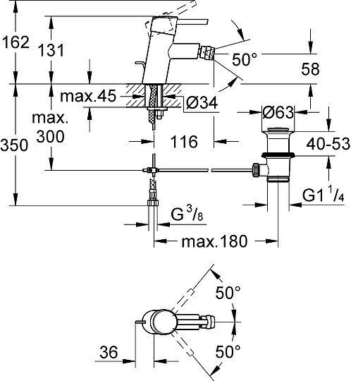 Смеситель Grohe Concetto 32208001