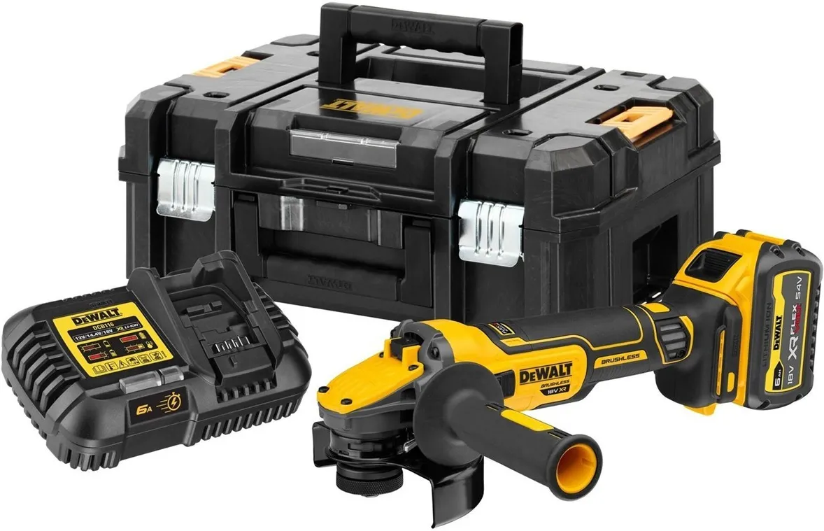 Аккумуляторная угловая шлифмашина (УШМ) DeWalt DCG409T1, с 1 АКБ FlexVolt и ЗУ