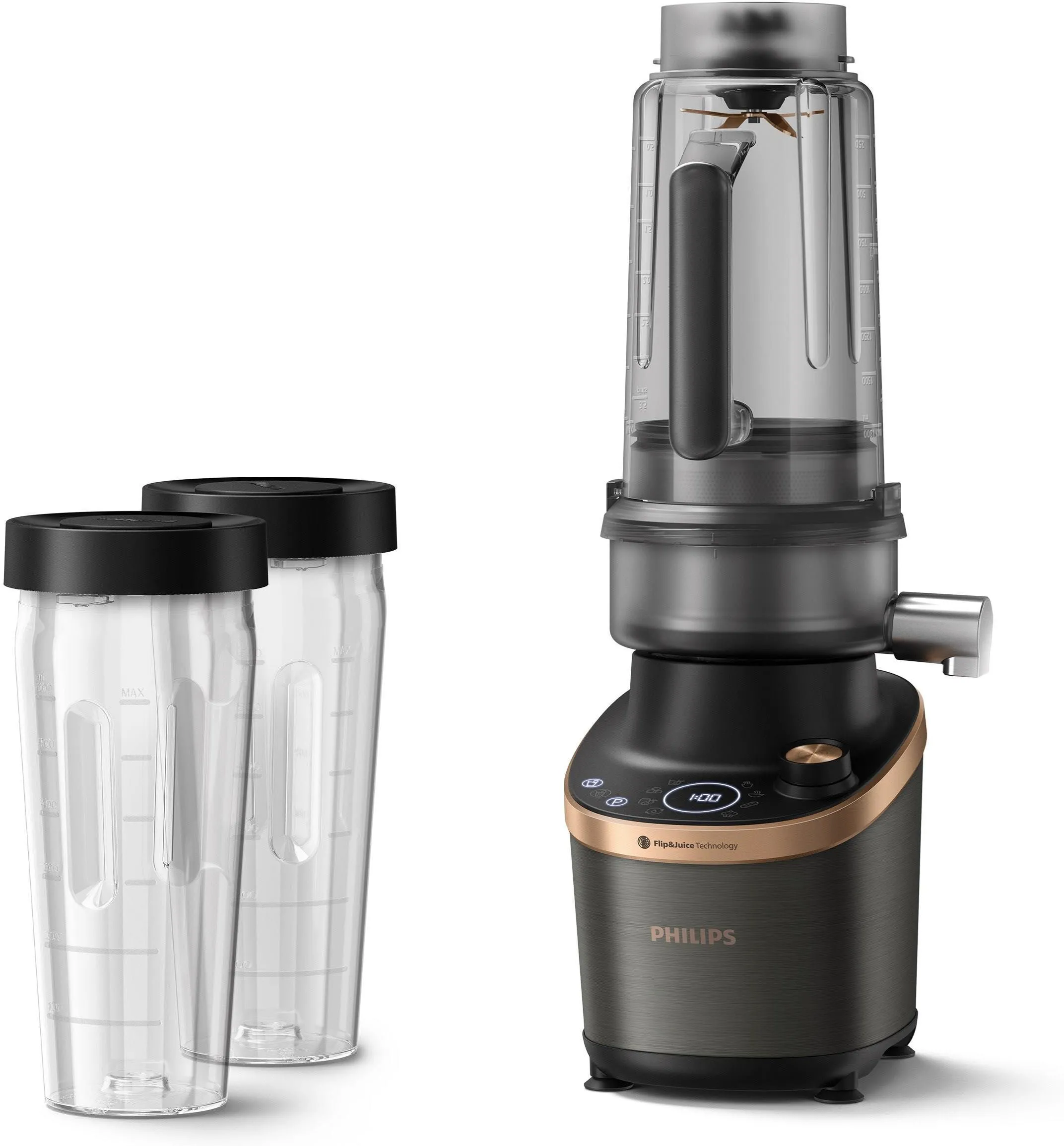 Блендер с модулем соковыжималки Philips HR3770/10, черный