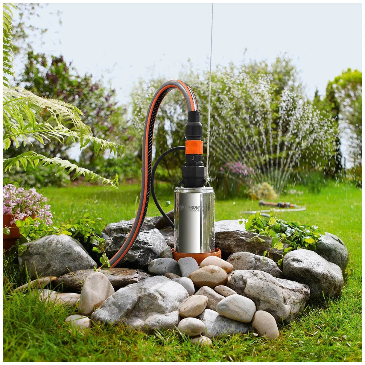 Автоматический скважинный насос Gardena 6000/5 inox 950W Premium (1499-20)