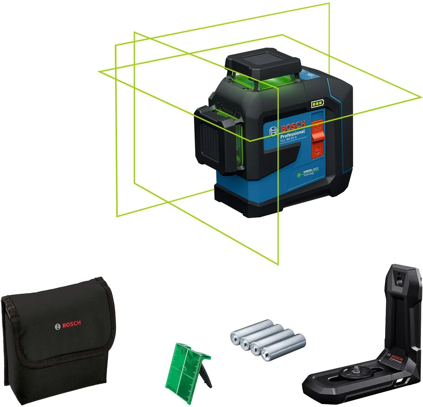 Лазерный уровень Bosch GLL 80-33 G Professional 0601065500