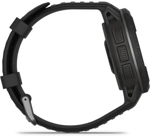 Прочные GPS-часы Garmin Instinct Crossover Solar, Чёрно-серебристый