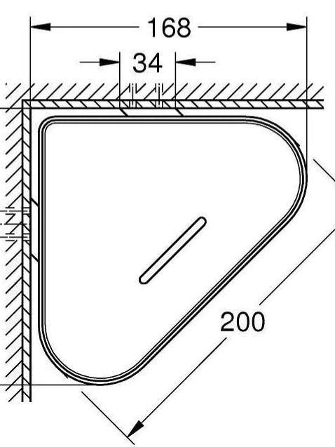 Полка для душа Grohe Полка для душа Brushed Hard Graphite Selection 41038Al0