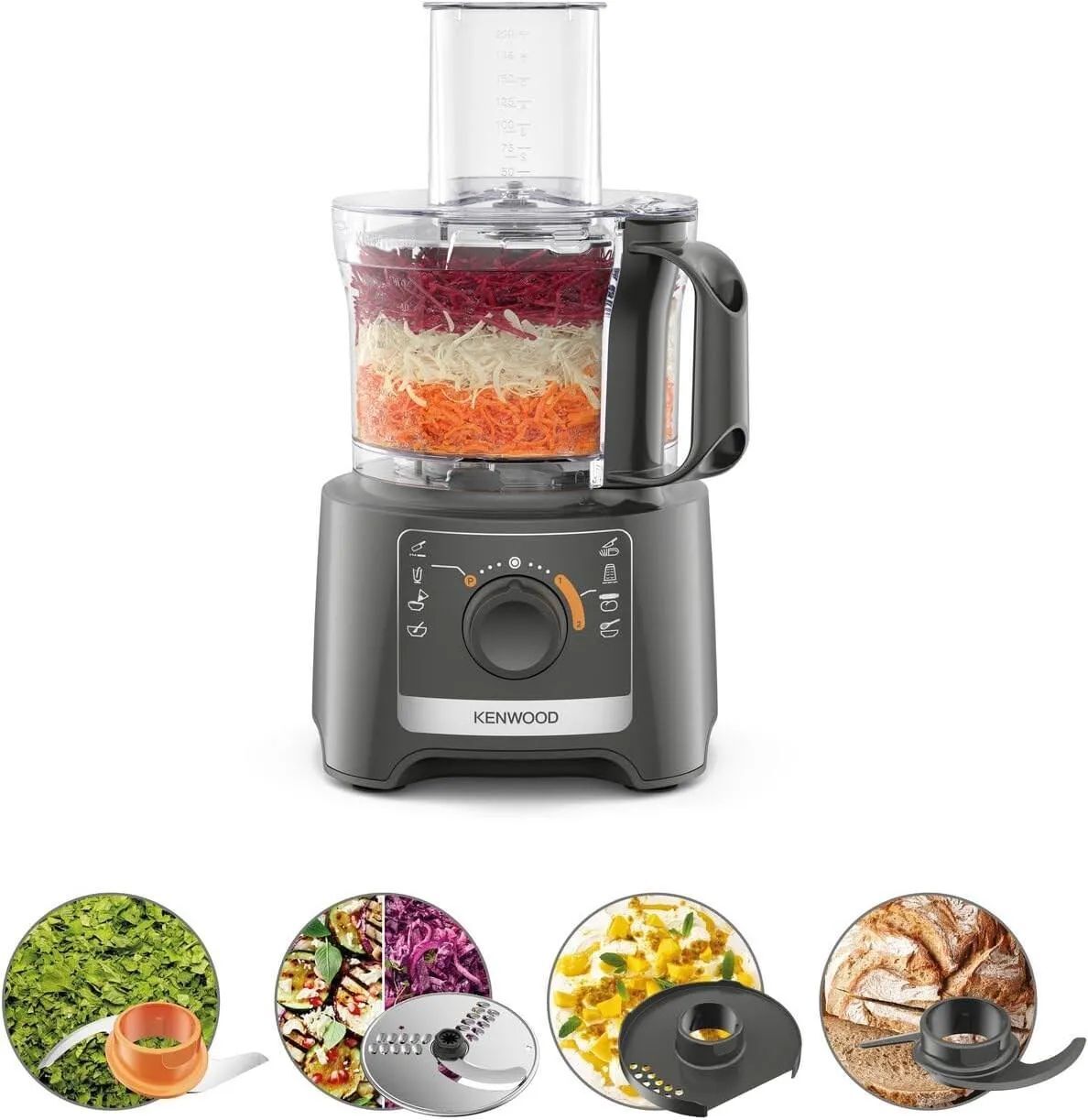 Многофункциональный кухонный комбайн Kenwood MultiPro Compact FDP31.020GY серый