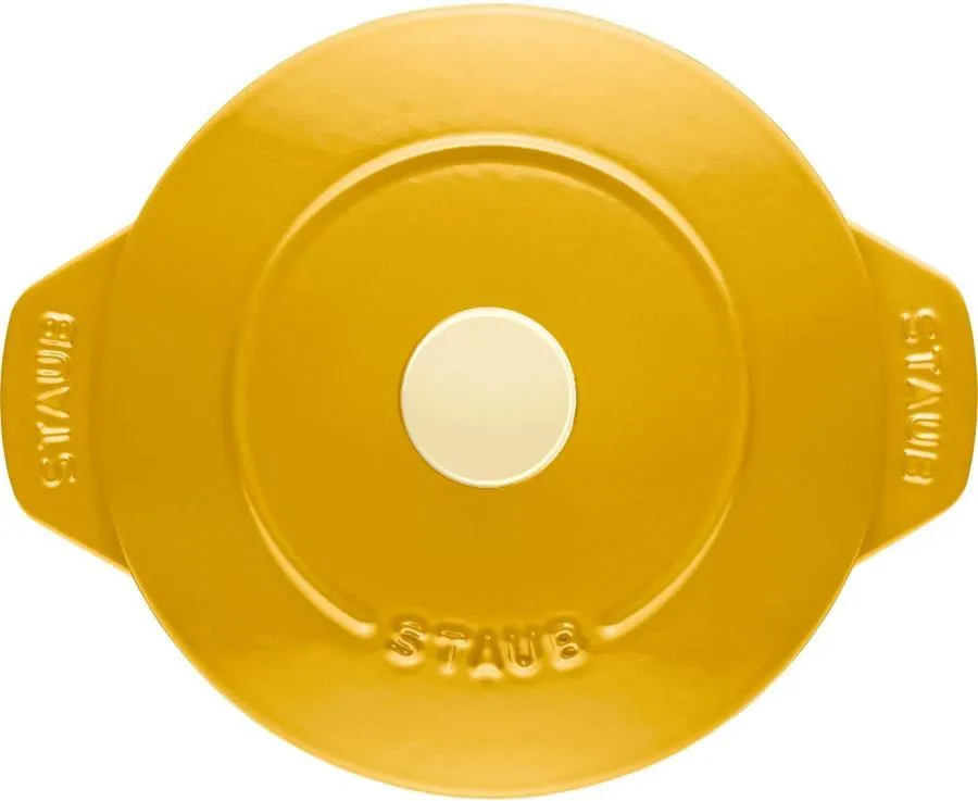 Мини-круглая кастрюля Staub La Cocotte Ø 16 см, лимонная 1029064