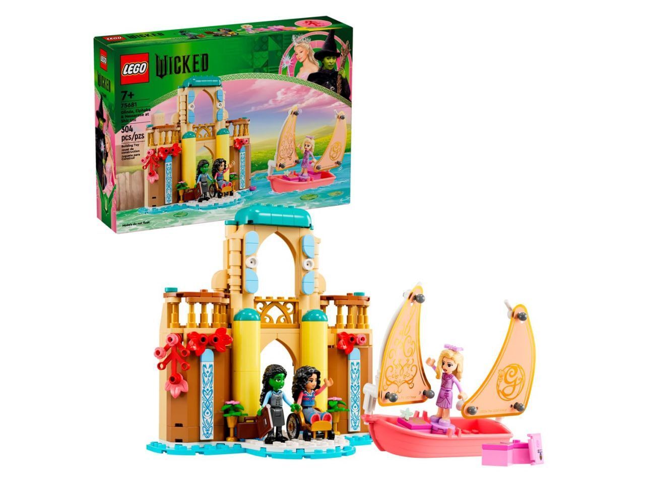 LEGO Wicked 75681 Глинда, Эльфаба и Несса Роуз в университете Шиз