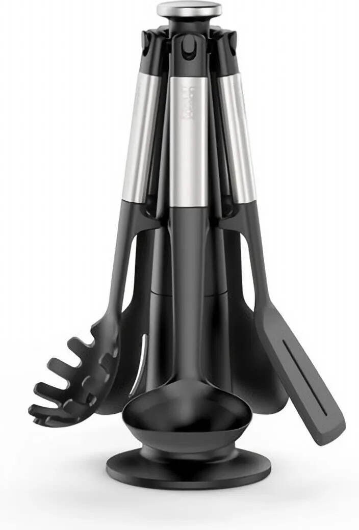 Набор 5 кухонных инструментов Joseph Joseph Elevate Silicone Steel с подставкой
